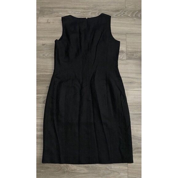 Women's PREVIEW COLLECTION BLACK SLEEVELESS DRESS Size 10 MIDI Chic - Picture 10 of 15